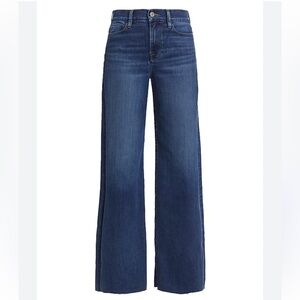 FRAME Le Slim Palazzo Dark Blue High-Rise Wide-Leg Jeans